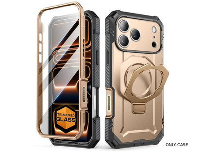 i-Blason Unicorn Beetle GRIP PRO MagSafe Case with HD Tempered Glass for iPhone 17 Pro Max - Gold