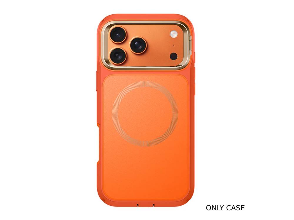 i-Blason ARES FLIP MagSafe Case with Kickstand for iPhone 17 Pro Max - Orange