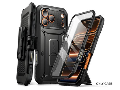 i-Blason Unicorn Beetle PRO Rugged Case with Built-in Screen Protector for iPhone 17 Pro Max - Black