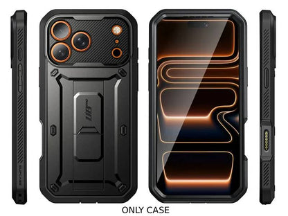 i-Blason Unicorn Beetle PRO Rugged Case with Built-in Screen Protector for iPhone 17 Pro Max - Black