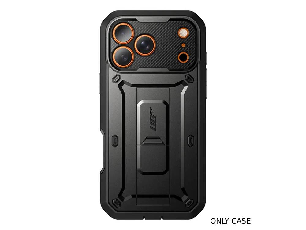 i-Blason Unicorn Beetle PRO Rugged Case with Built-in Screen Protector for iPhone 17 Pro Max - Black
