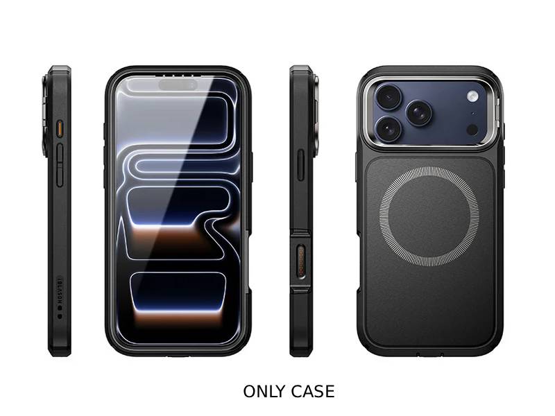 i-Blason ARES FLIP MagSafe Case with Kickstand for iPhone 17 Pro Max - Black