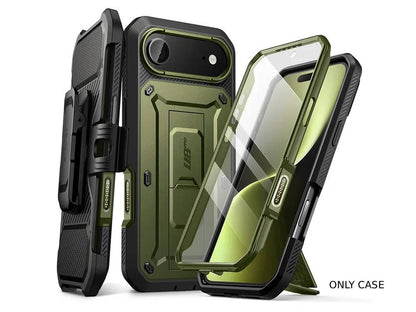 i-Blason Unicorn Beetle PRO Rugged Case with Built-in Screen Protector for iPhone Air - Dark Green
