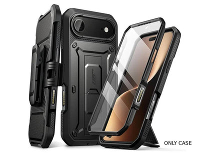 i-Blason Unicorn Beetle PRO Rugged Case with Built-in Screen Protector for iPhone Air - Black
