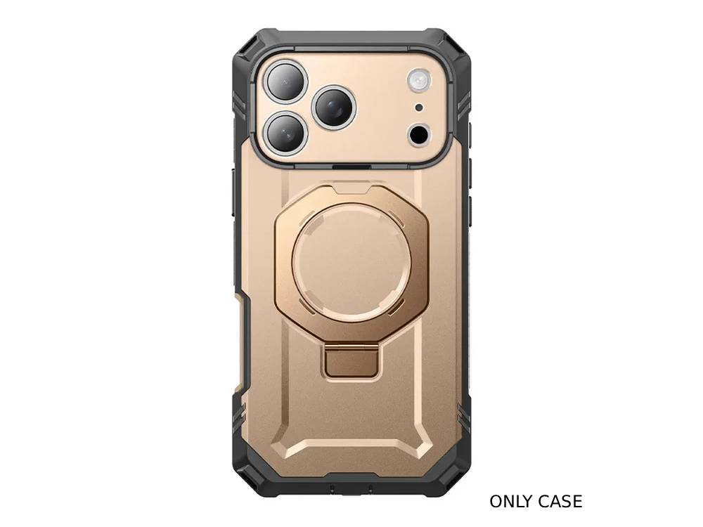 i-Blason Unicorn Beetle GRIP PRO MagSafe Case with HD Tempered Glass for iPhone 17 Pro - Gold