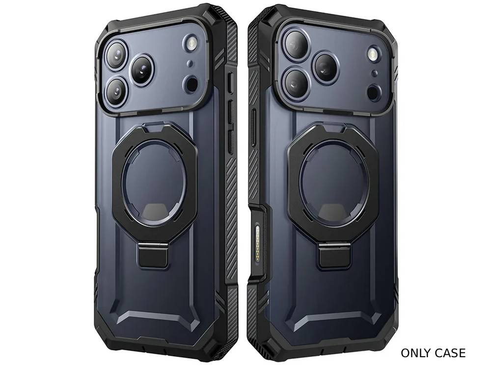 i-Blason Unicorn Beetle GRIP PRO MagSafe Case with HD Tempered Glass for iPhone 17 Pro - Black