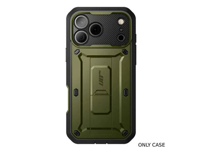 i-Blason Unicorn Beetle PRO Rugged Case with Built-in Screen Protector for iPhone 17 Pro - Dark Green