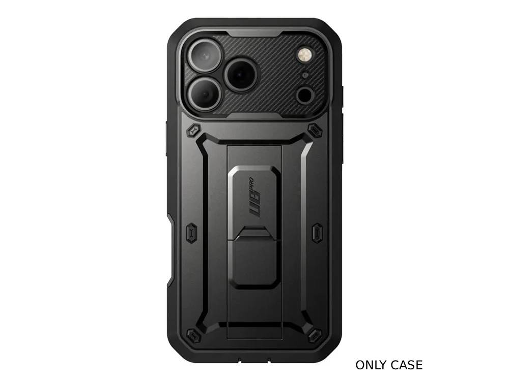 i-Blason Unicorn Beetle PRO Rugged Case with Built-in Screen Protector for iPhone 17 Pro - Black