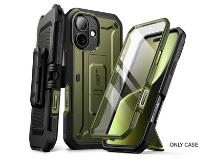 i-Blason Unicorn Beetle PRO Rugged Case with Built-in Screen Protector for iPhone 17 - Dark Green