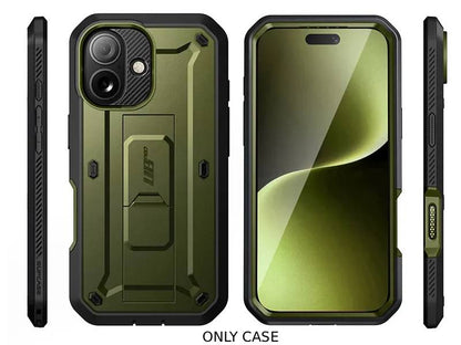 i-Blason Unicorn Beetle PRO Rugged Case with Built-in Screen Protector for iPhone 17 - Dark Green