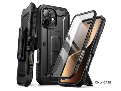 i-Blason Unicorn Beetle PRO Rugged Case with Built-in Screen Protector for iPhone 17 - Black