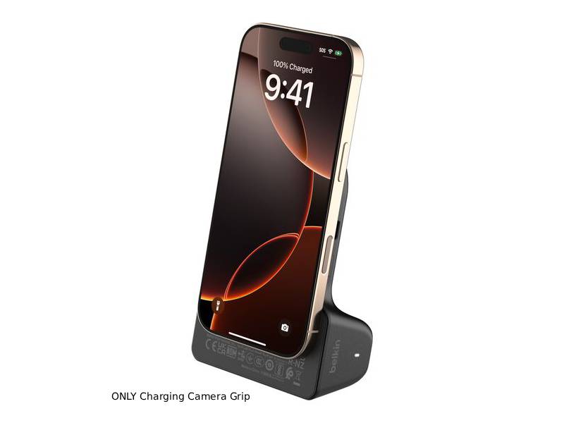 Belkin PowerGrip Magnetic Camera Grip with 9300mAh Power Bank - Charcoal