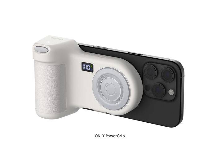 Belkin PowerGrip Magnetic Camera Grip with 9300mAh Power Bank - Sand