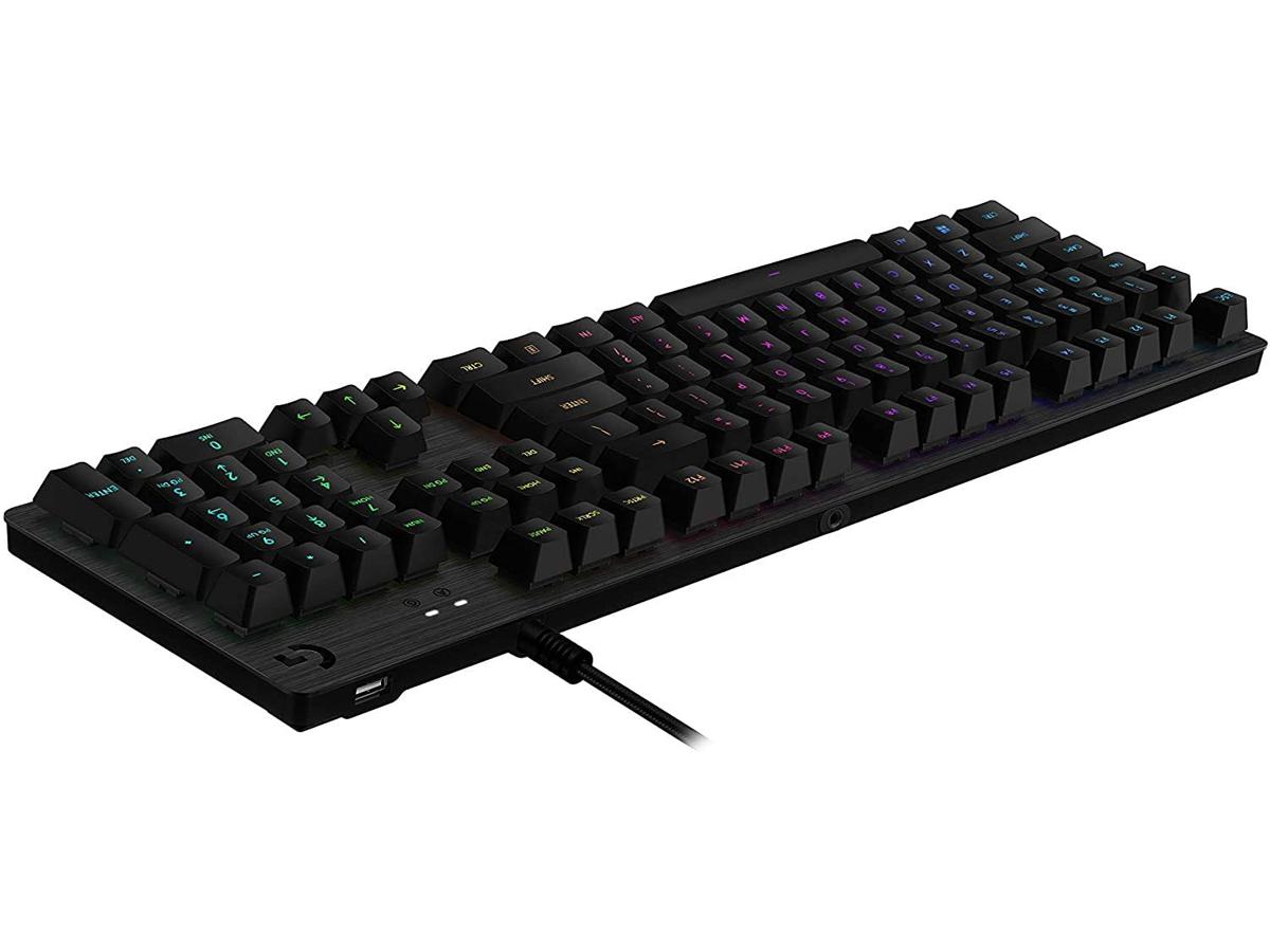 Logitech G512 Carbon RGB Mechanical Gaming Keyboard, GX Blue (Clicky) - Carbon - G512 CLICKY - US - view 3