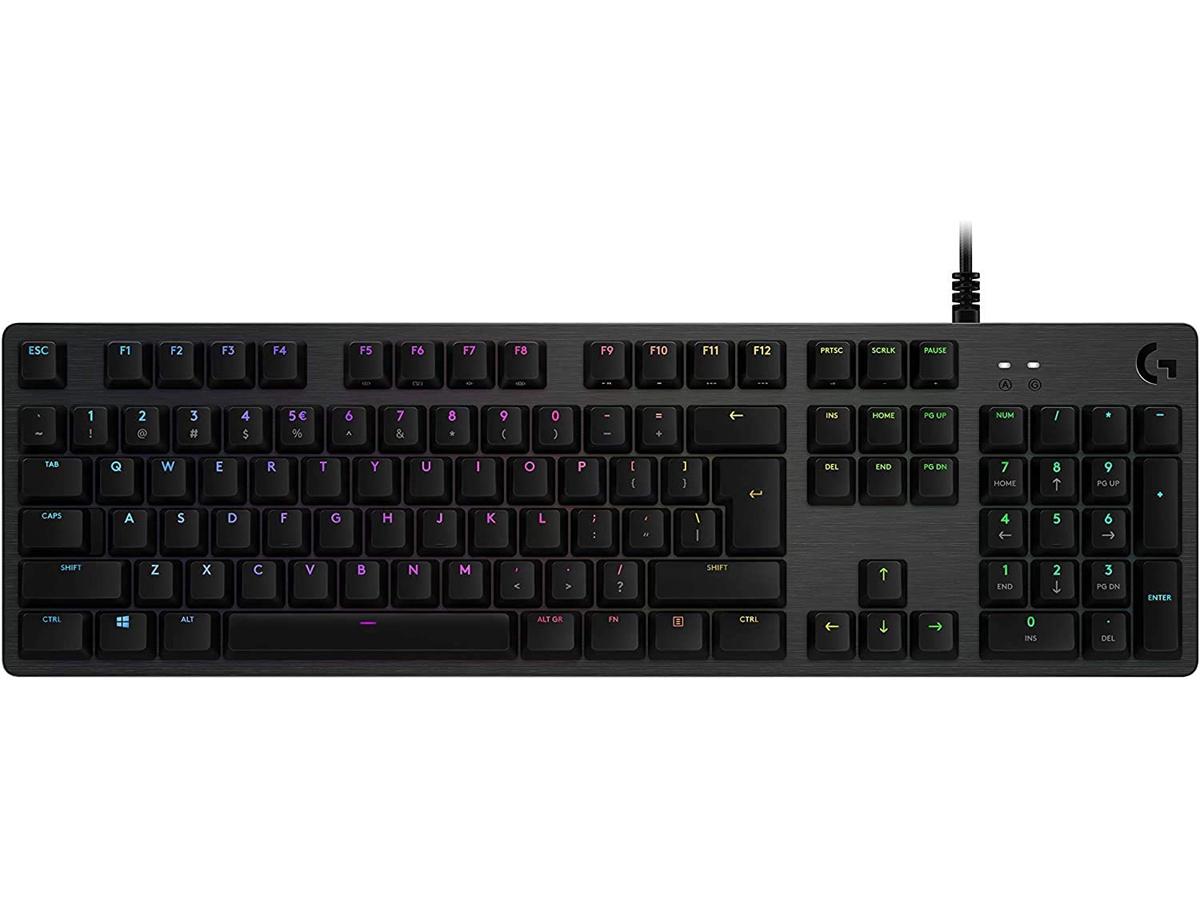 Logitech G512 Carbon RGB Mechanical Gaming Keyboard, GX Blue (Clicky) - Carbon - G512 CLICKY - US