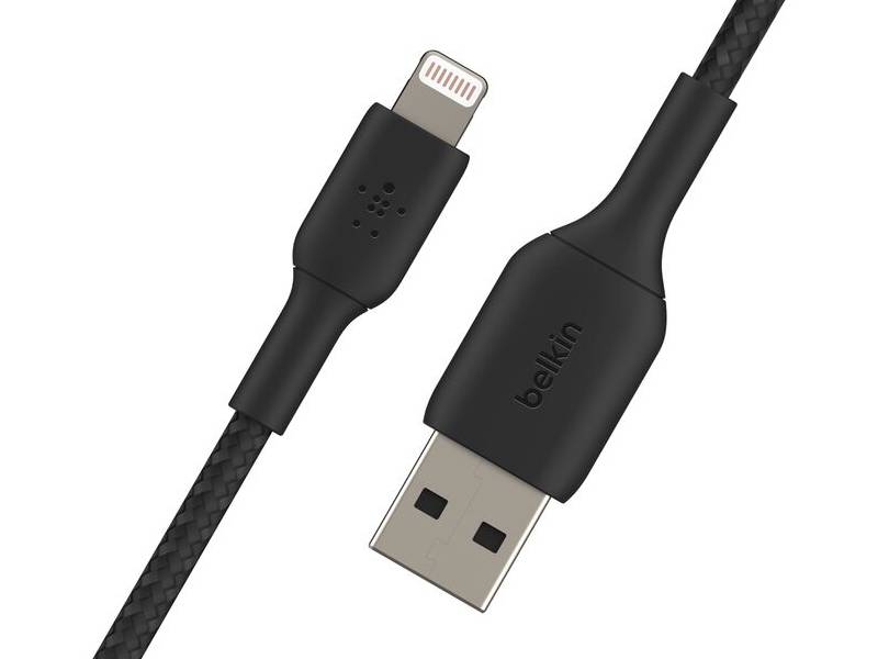Belkin BoostCharge Braided Lightning to USB-A Cable 1m (3.3 ft) - Black