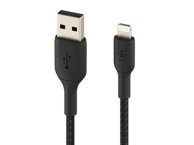 Belkin BoostCharge Braided Lightning to USB-A Cable 1m (3.3 ft) - Black