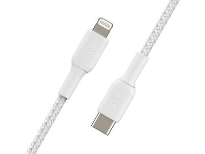 Belkin BoostCharge Braided USB-C to Lightning Cable 1m (3.3 ft) - White
