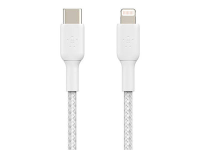 Belkin BoostCharge Braided USB-C to Lightning Cable 1m (3.3 ft) - White