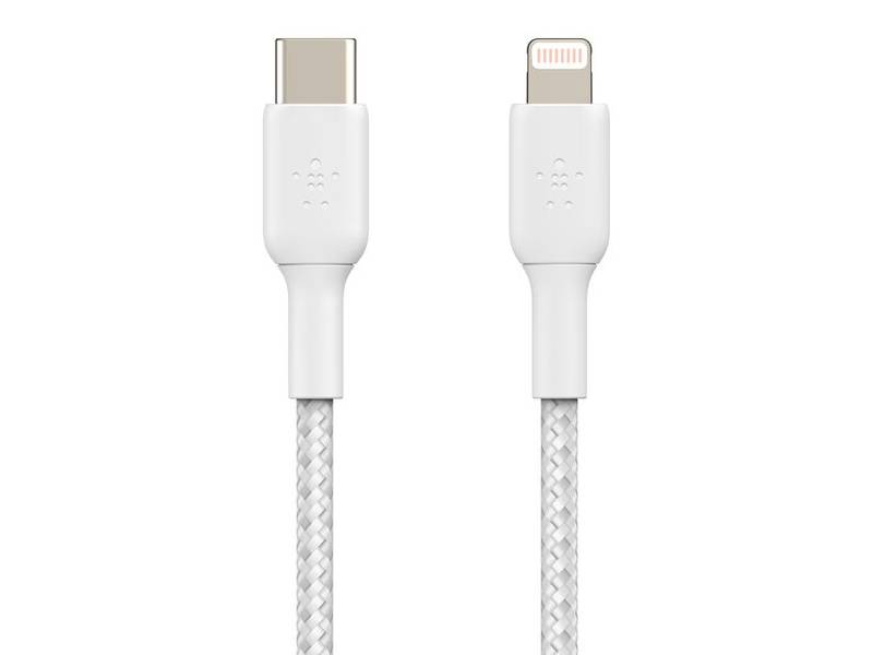 Belkin BoostCharge Braided USB-C to Lightning Cable 1m (3.3 ft) - White