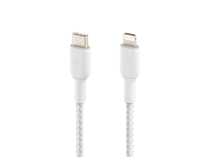 Belkin BoostCharge Braided USB-C to Lightning Cable 2m (6.6 ft) - White