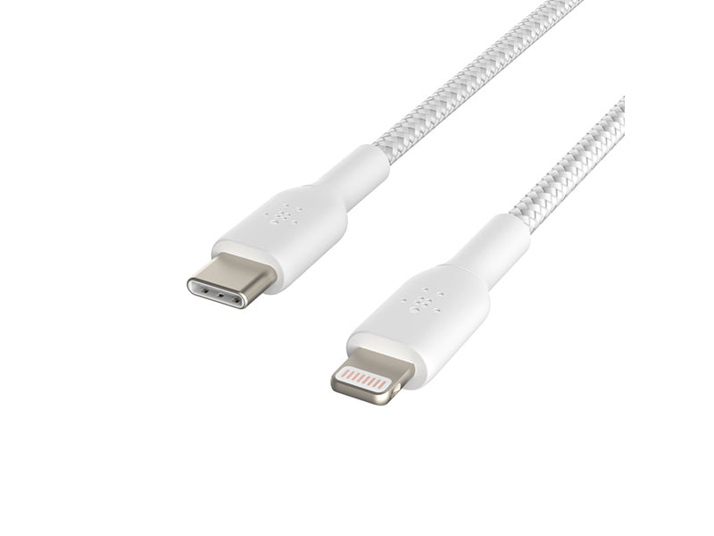 Belkin BoostCharge Braided USB-C to Lightning Cable 2m (6.6 ft) - White