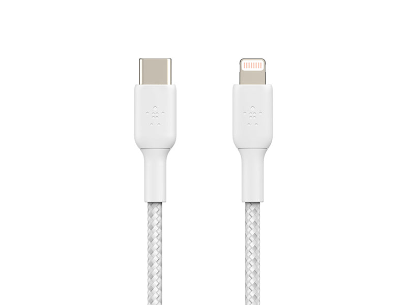 Belkin BoostCharge Braided USB-C to Lightning Cable 2m (6.6 ft) - White