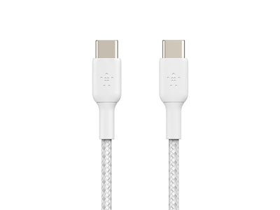 Belkin BoostCharge Braided USB-C to USB-C Cable 1m (3.3 ft) 60W - White