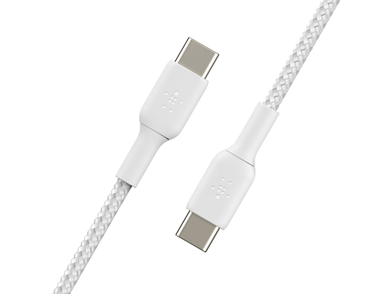 Belkin BoostCharge Braided USB-C to USB-C Cable 1m (3.3 ft) 60W - White