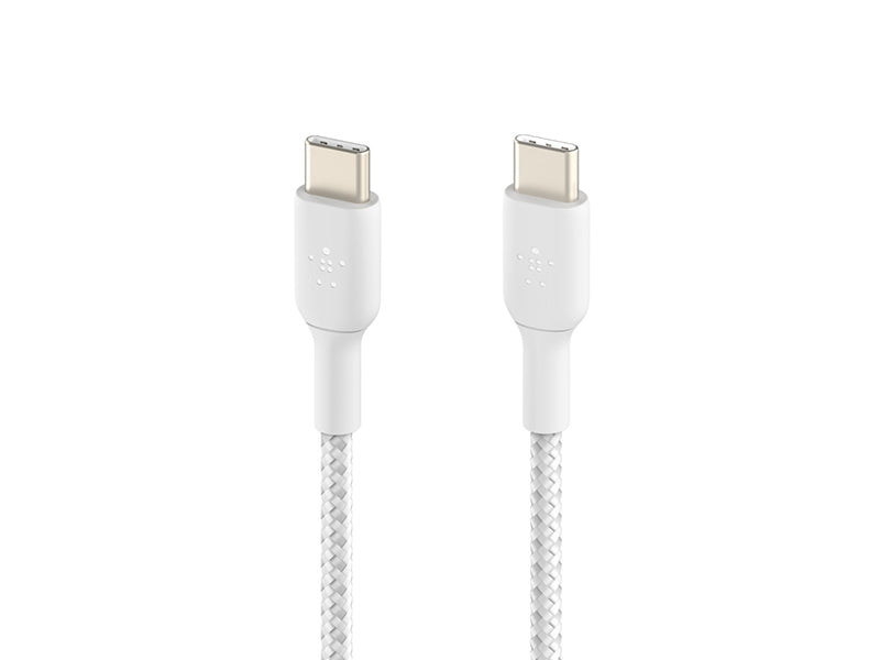 Belkin BoostCharge Braided USB-C to USB-C Cable 1m (3.3 ft) 60W - White