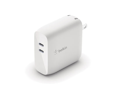 Belkin BoostCharge Pro Dual USB-C GaN Wall Charger 68W - White
