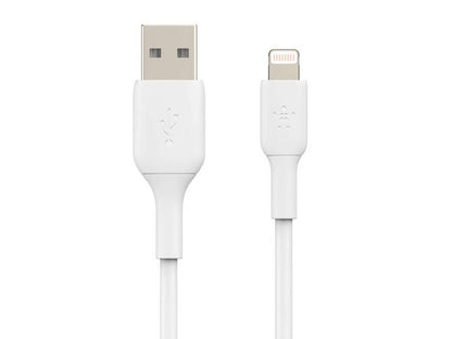 Belkin BoostCharge Lightning to USB-A Cable 1m (3.3 ft) - White, 2-Pack