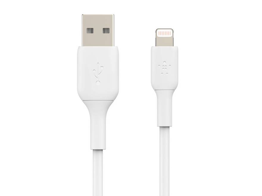 Belkin BoostCharge Lightning to USB-A Cable 1m (3.3 ft) - White, 2-Pack
