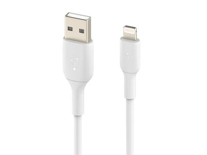 Belkin BoostCharge Lightning to USB-A Cable 1m (3.3 ft) - White, 2-Pack