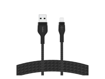 Belkin BoostCharge Braided Silicone USB-A to Lightning Cable 1m (3.3 ft) - Black