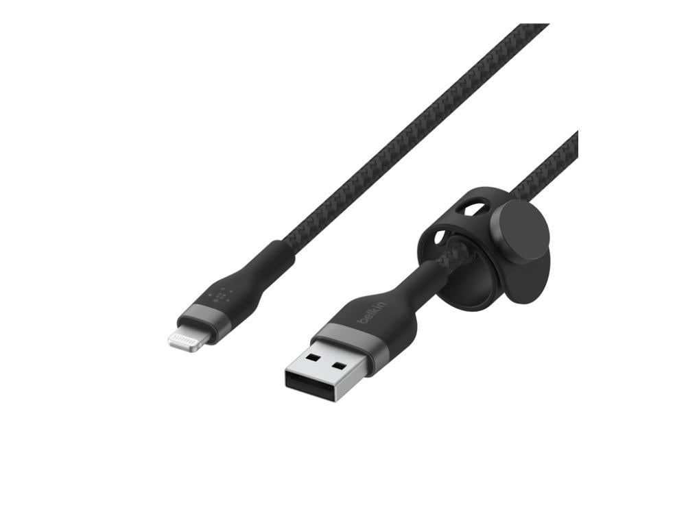 Belkin BoostCharge Braided Silicone USB-A to Lightning Cable 1m (3.3 ft) - Black