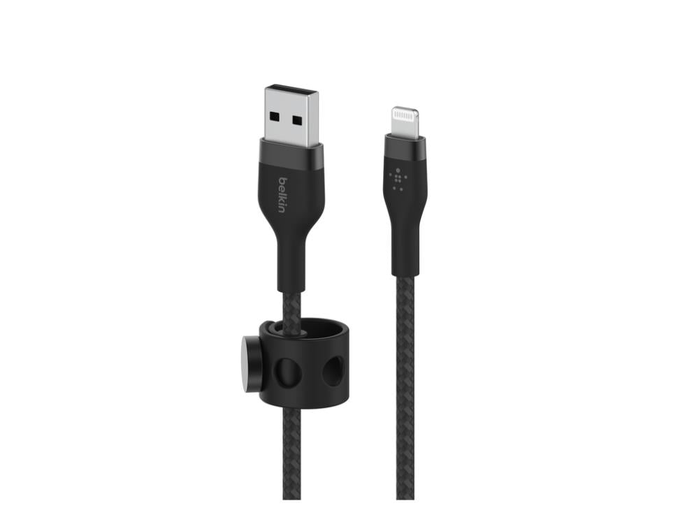 Belkin BoostCharge Braided Silicone USB-A to Lightning Cable 1m (3.3 ft) - Black