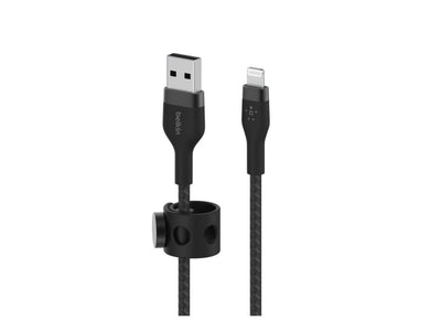 Belkin BoostCharge Braided Silicone USB-A to Lightning Cable 1m (3.3 ft) - Black