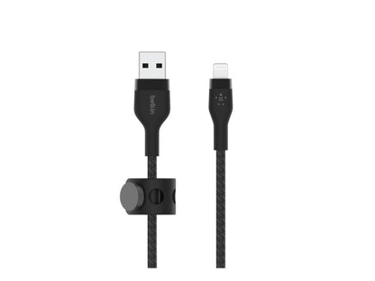 Belkin BoostCharge Braided Silicone USB-A to Lightning Cable 1m (3.3 ft) - Black