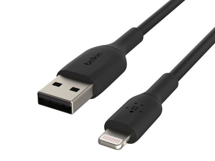 Belkin BoostCharge Lightning to USB-A Cable 15cm (0.5 ft) - Black