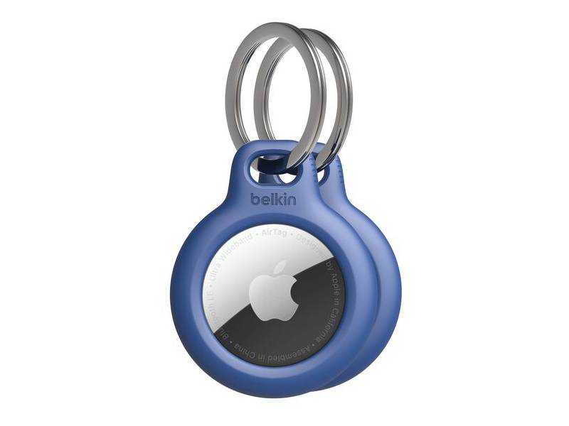 Belkin Secure Holder with Keychain for AirTag - Blue (2-Pack)