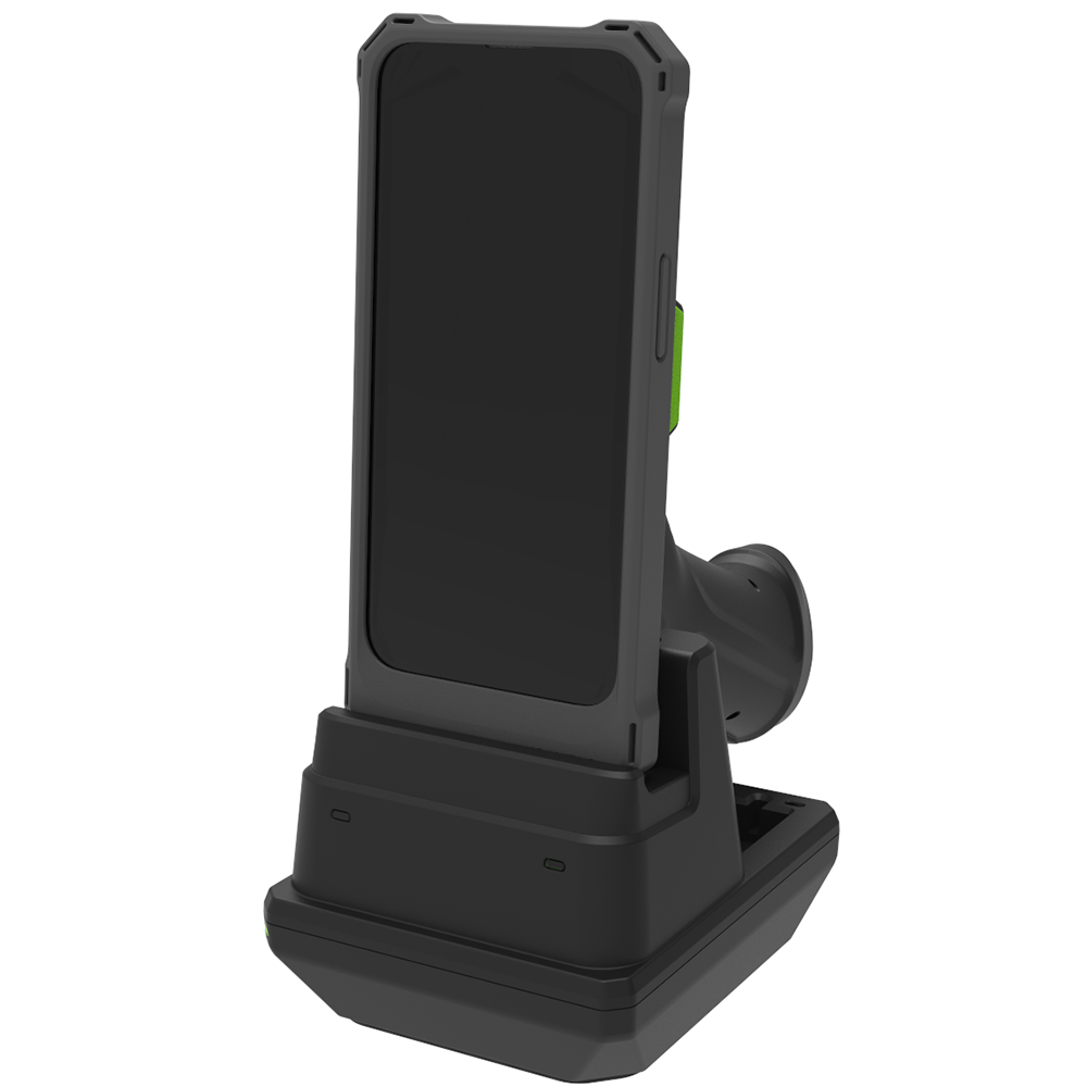 KOAMTAC 1-Slot Pistol Grip and Long-Range UHF Charging Cradle for KDC1000, KDC1100 Galaxy A35, A36, A56