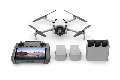 DJI Mini 4 Pro Fly More Combo Plus (DJI RC 2) Includes 3 Plus Batteries and Shoulder Bag