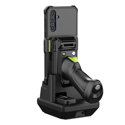 KOAMTAC 1-Slot Pistol Grip and Long-Range UHF Charging Cradle for KDC1000, KDC1100 Galaxy A35, A36, A56