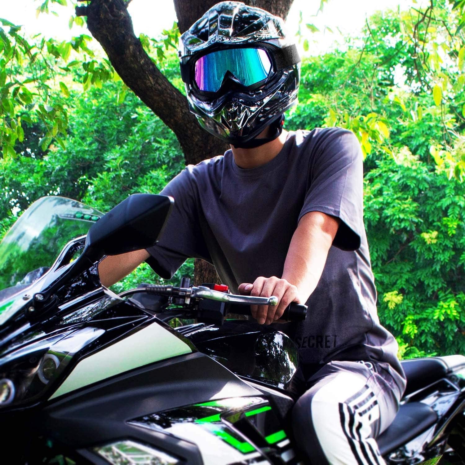 UV400 Dirt Bike & ATV Goggles - Windproof, Dustproof Motocross Goggles for Men, Women, and Youth