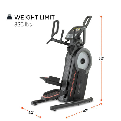 Trainer H7 iFit-Enabled Elliptical with 7” Touchscreen & Cooling Fan