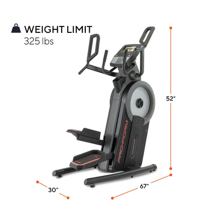Trainer H7 iFit-Enabled Elliptical with 7” Touchscreen & Cooling Fan