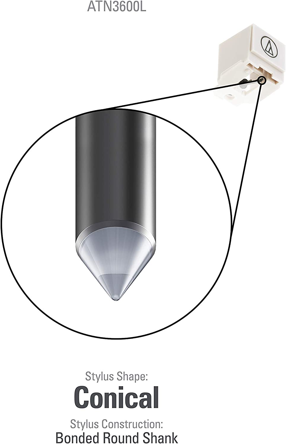 Audio-Technica AT3600L Replacement Needle Cartridge - image 2