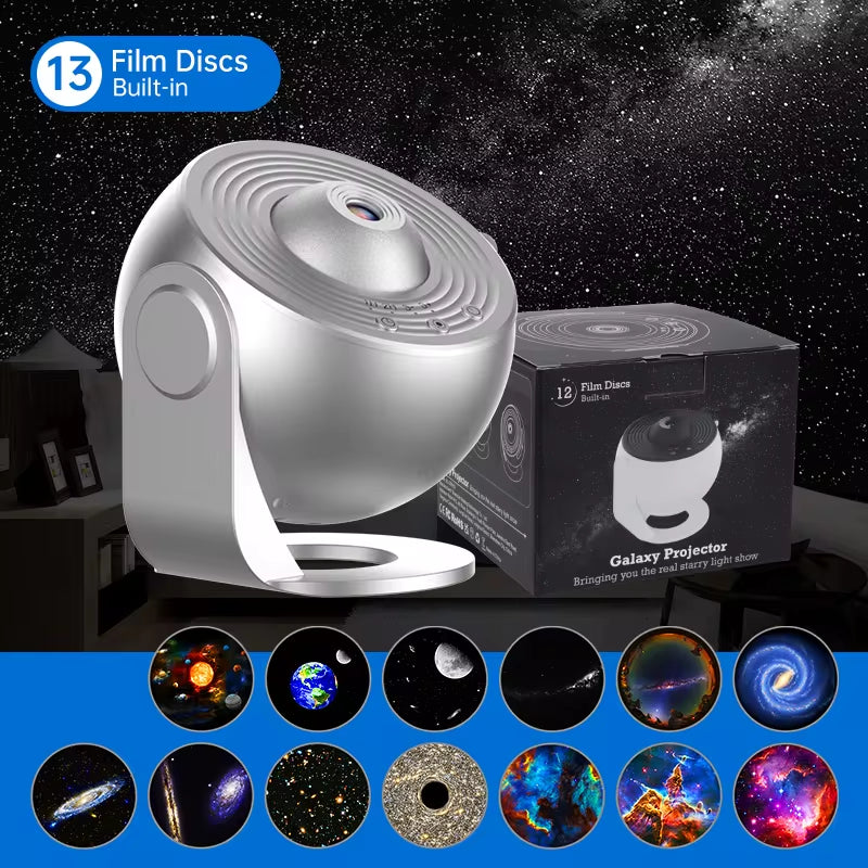 Galaxy Starry Sky Projector with 360° Rotation - Perfect Night Light for Kids, Valentine's Day, or Wedding Decor