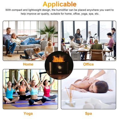 180ml Essential Oil Diffuser with 7-Color LED Light & Humidifier for Office & Home